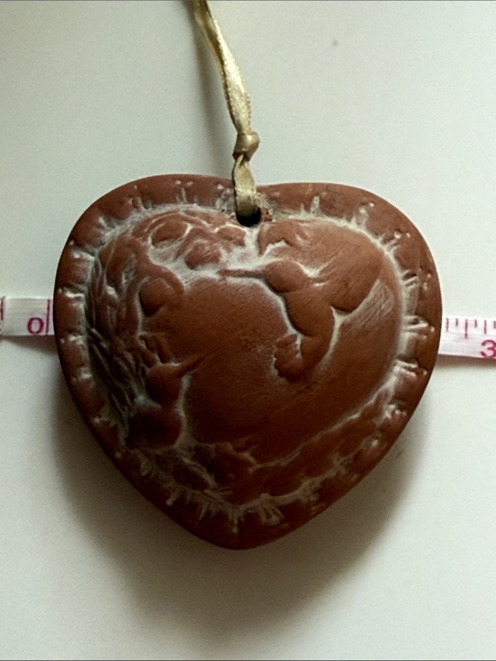Terracotta Heart with Hummingbird & Floral Design - Picture 5 of 5